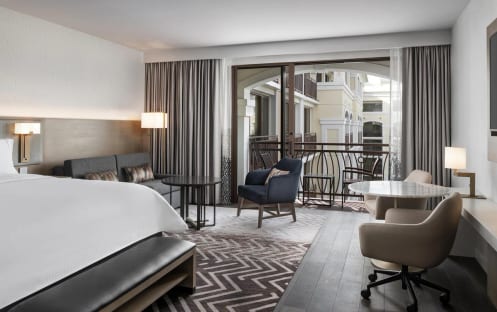 Park View, Larger Studio, 1 King, Sofa Bed, Balcony